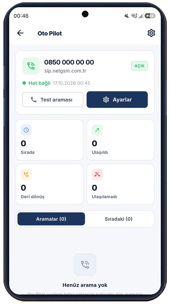 InsureHub acente CRM yenileme takip ekranı
