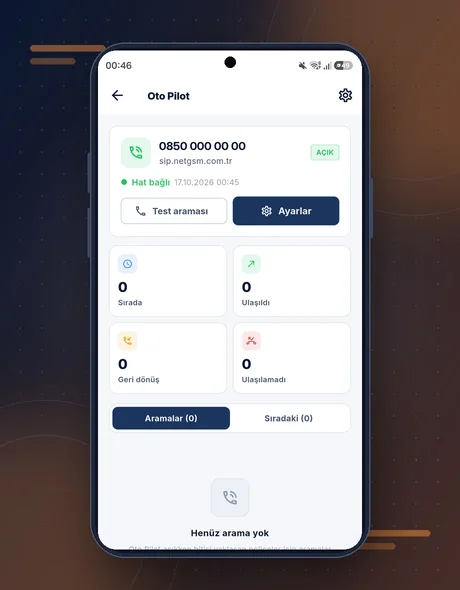 InsureHub mobil uygulama Oto Pilot ekranı