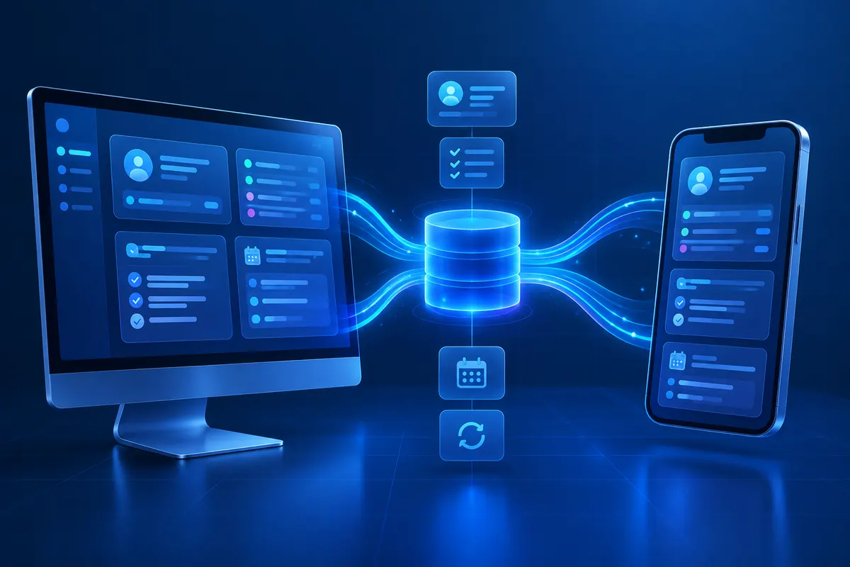 Web Paneli ve Mobil Uygulamanın Aynı Veriyle Çalışması