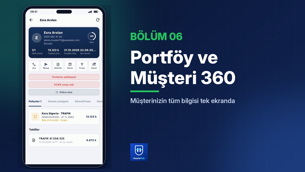 Portföy ve Müşteri 360 | InsureHub Eğitim #06